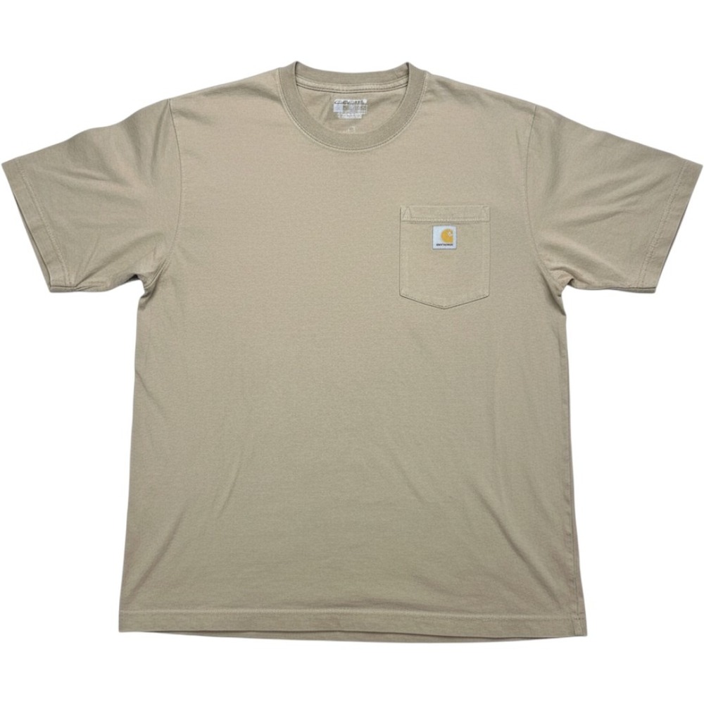 Carhartt K87 Loose Fit Pocket T-Shirt Mens Large Tan Desert Short Sleeve Cotton